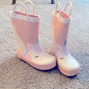 Girls 🦄  Unicorn Rainboots 7c